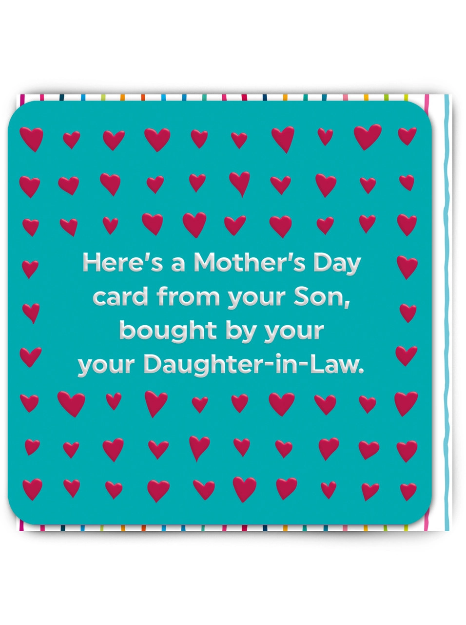 Bought By Your Daughter-In-Law Mothers Day Card - Shop Indie